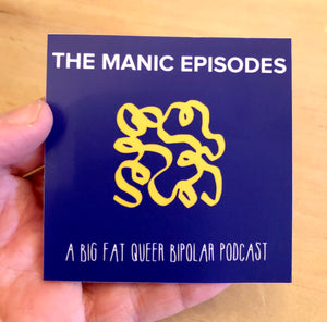 The Manic Episodes square sticker
